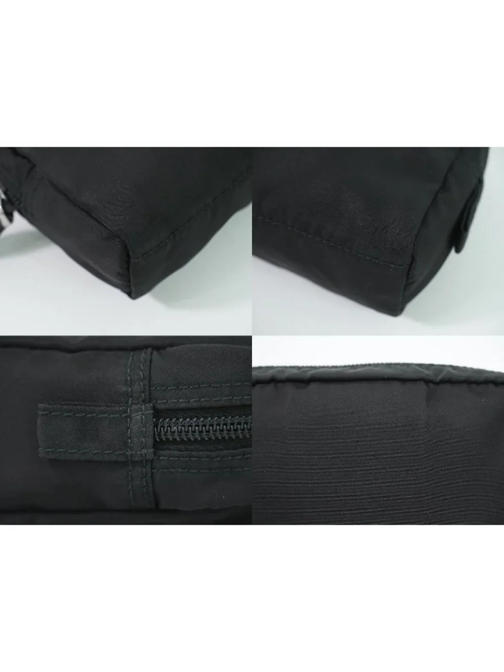 Prada Nylon Pouch Case Black